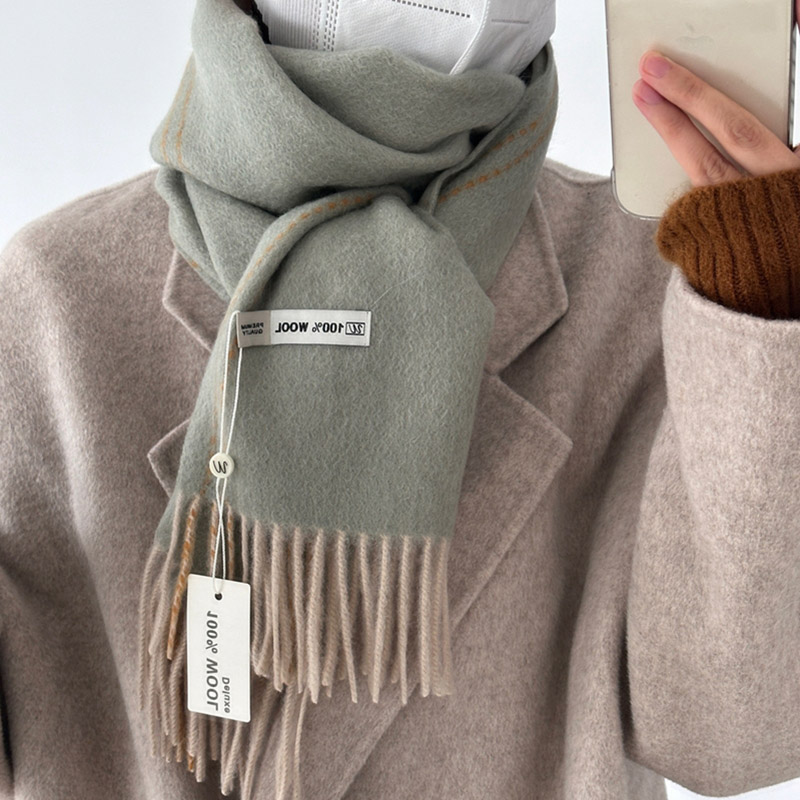 Bufanda elegante de lana 100%  - Men'S Fashion Korea reseña y precio