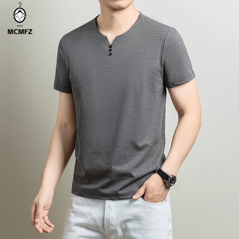 Camiseta Henley básica para ho - Men Fashion Upper reseña y precio