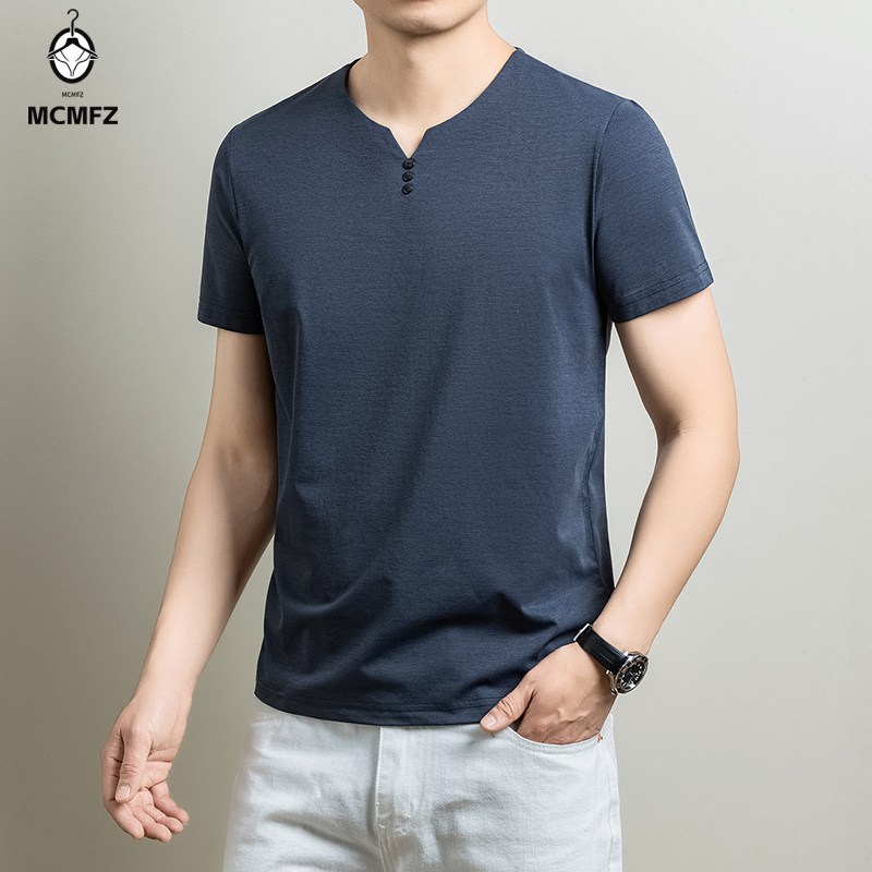 Camiseta Henley básica para ho - Men Fashion Upper reseña y precio