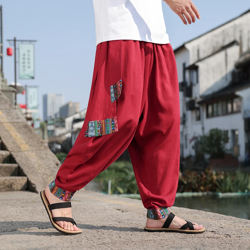 Pantalones Anchos Retro de Est - Chino Pants Men reseña y precio