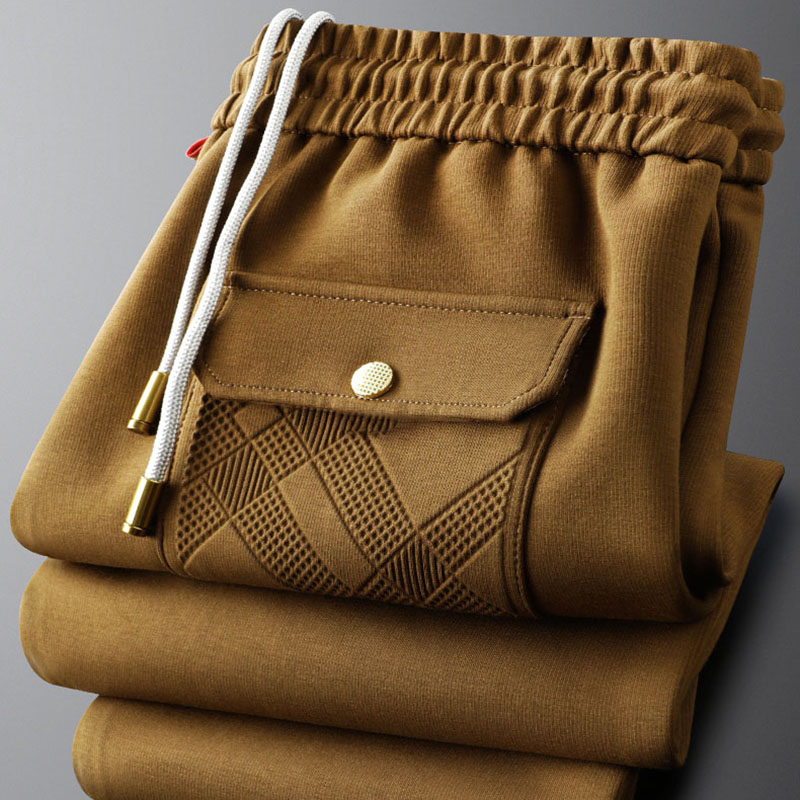 Pantalones de chándal informal - Men'S Fashion Khaki Pants reseña y precio