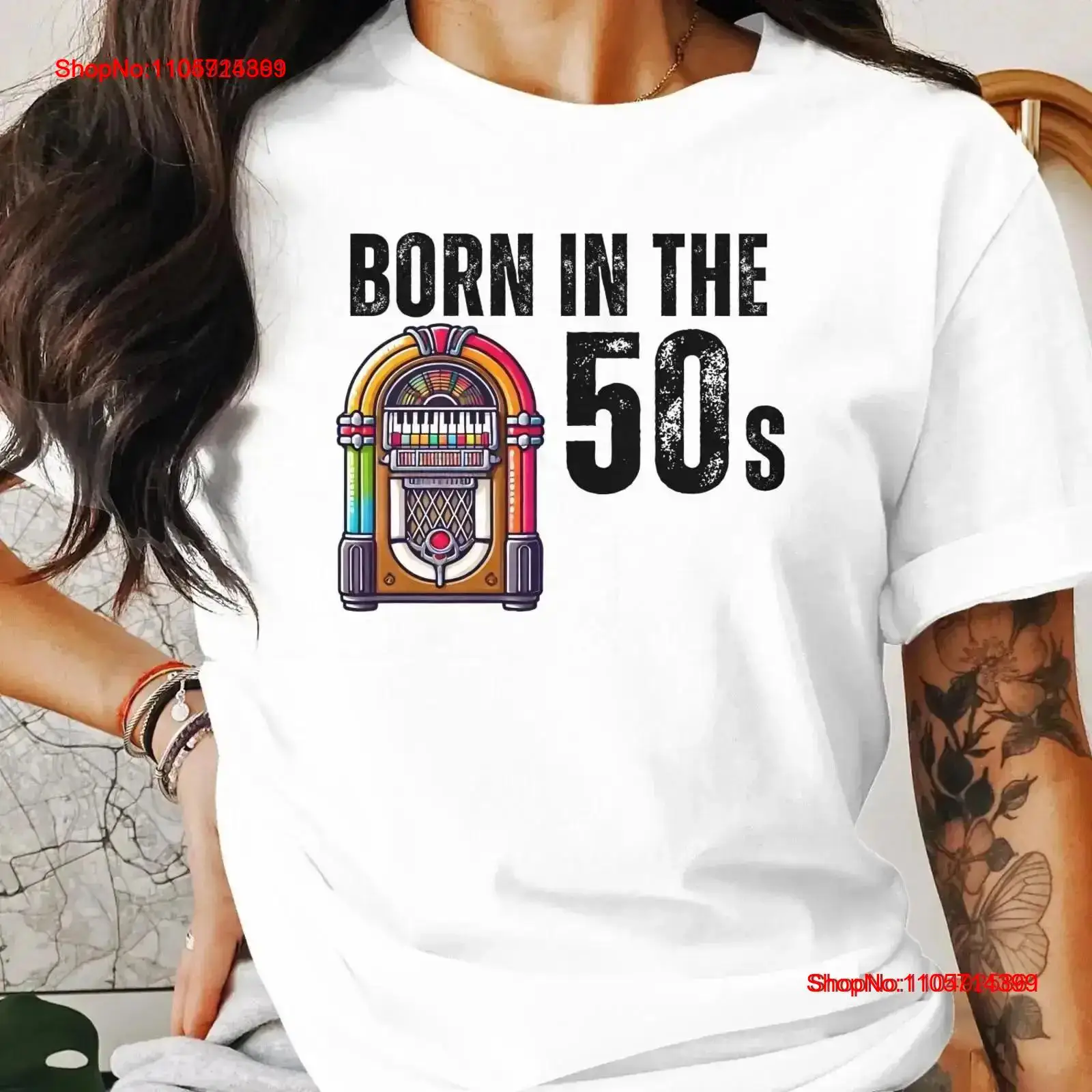 Camiseta Vintage Born In The 5 - 1950S Fashion Men'S reseña y precio