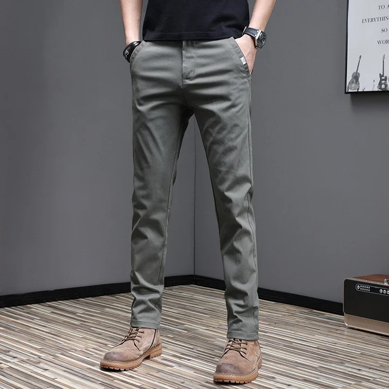 97,8% algodón 2025 primavera o - Men'S Fashion Khaki Pants reseña y precio