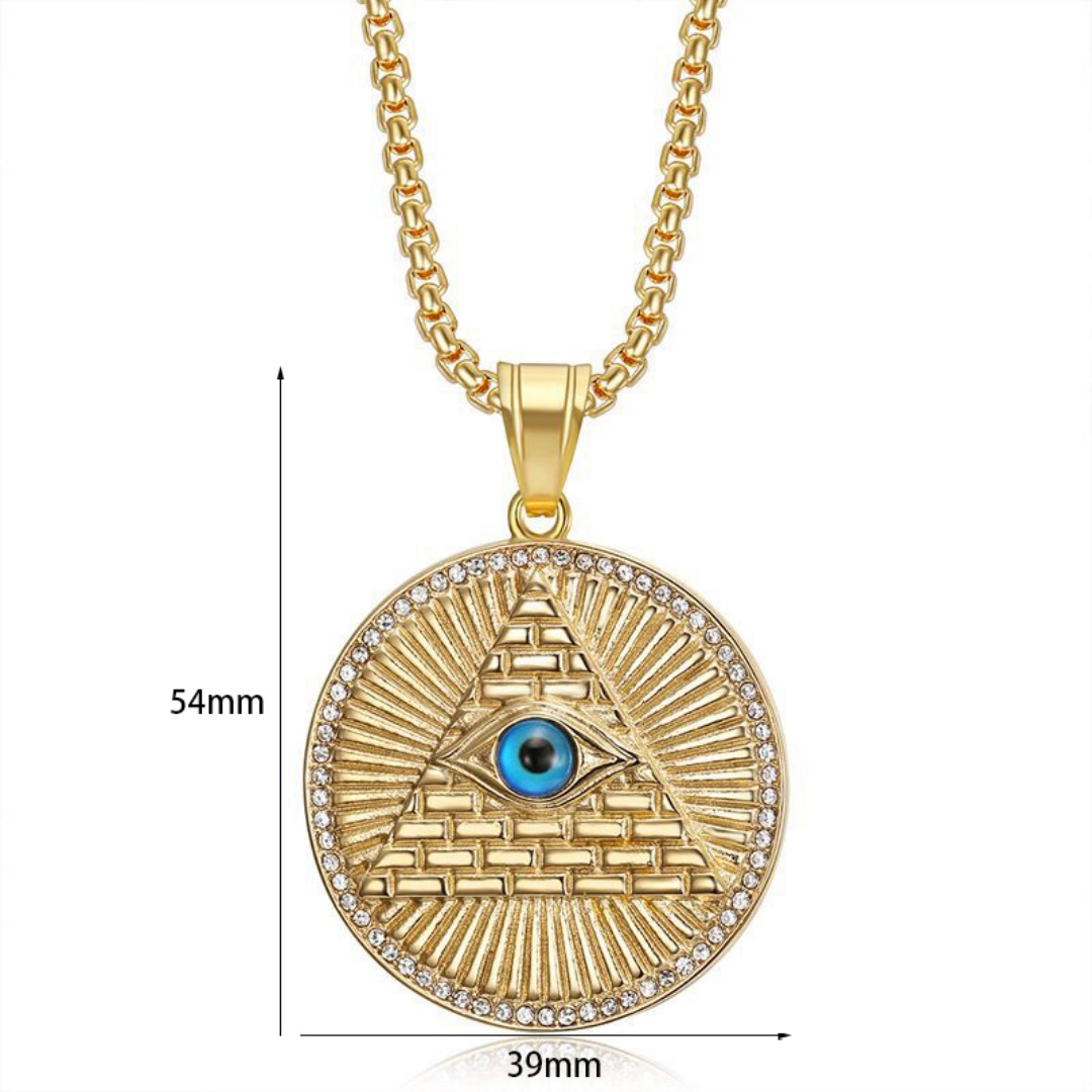 Colgante redondo con ojo de pi - Men Fashion Egypt reseña y precio