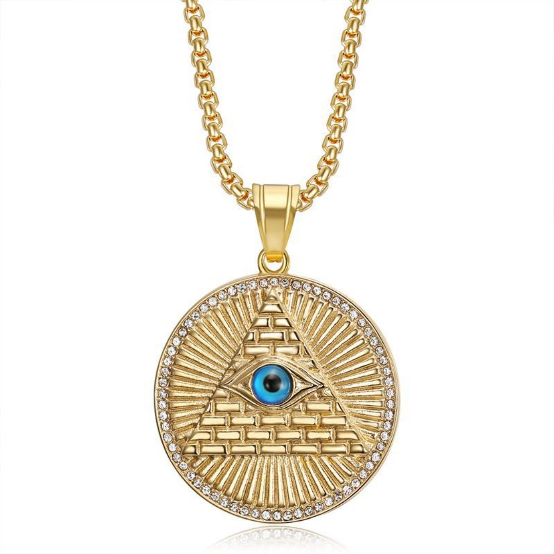 Colgante redondo con ojo de pi - Men Fashion Egypt reseña y precio