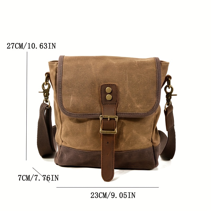 Bolso cruzado de lona encerada - Men'S Fashion Korea reseña y precio