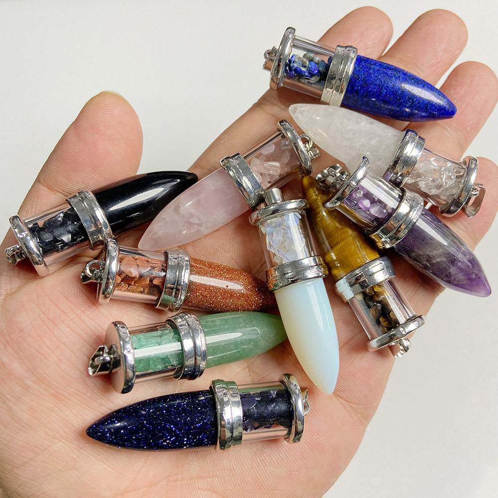 Colgante de piedra en forma de - Men'S Fashion Necklaces reseña y precio