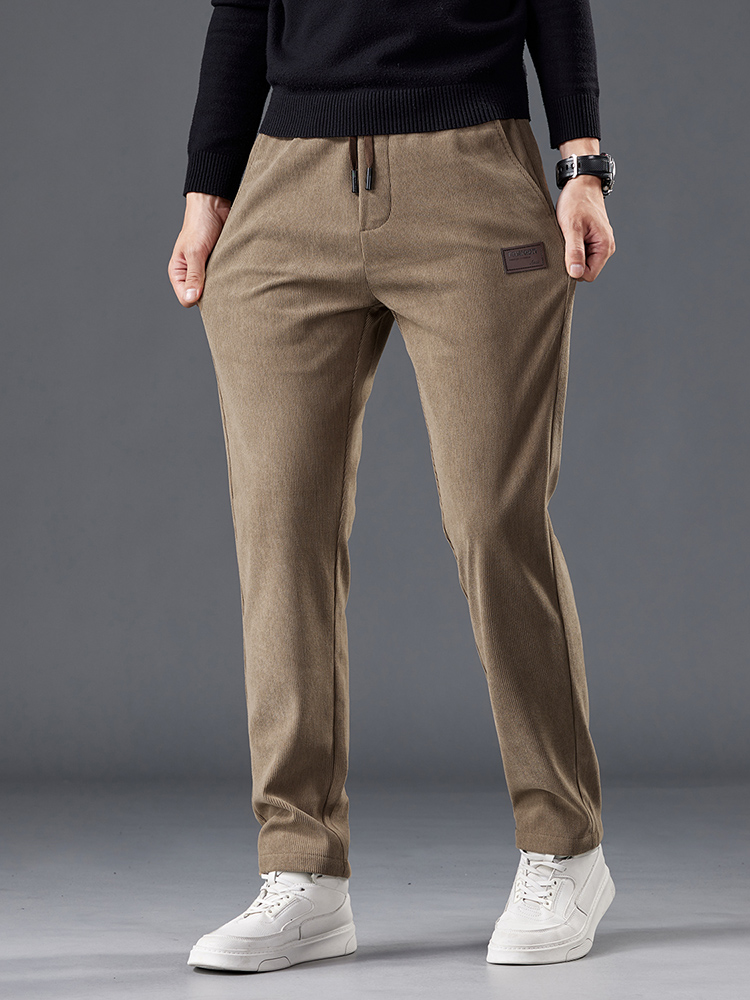 Pantalones de pana para hombre - Men'S Fashion Khaki Pants reseña y precio