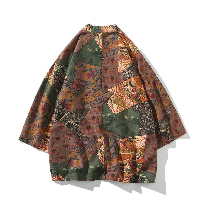 Estilo étnico estampado Yukata - Mens Fashion Workwear reseña y precio