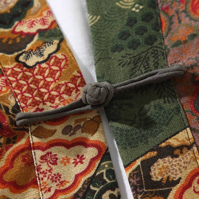 Estilo étnico estampado Yukata - Mens Fashion Workwear reseña y precio